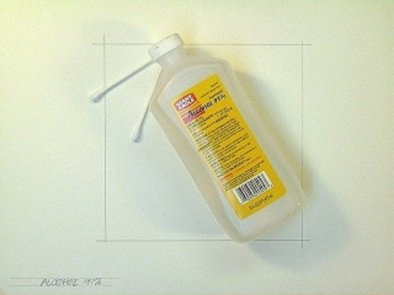 Dropping alcohol for texture on watercolor paintings