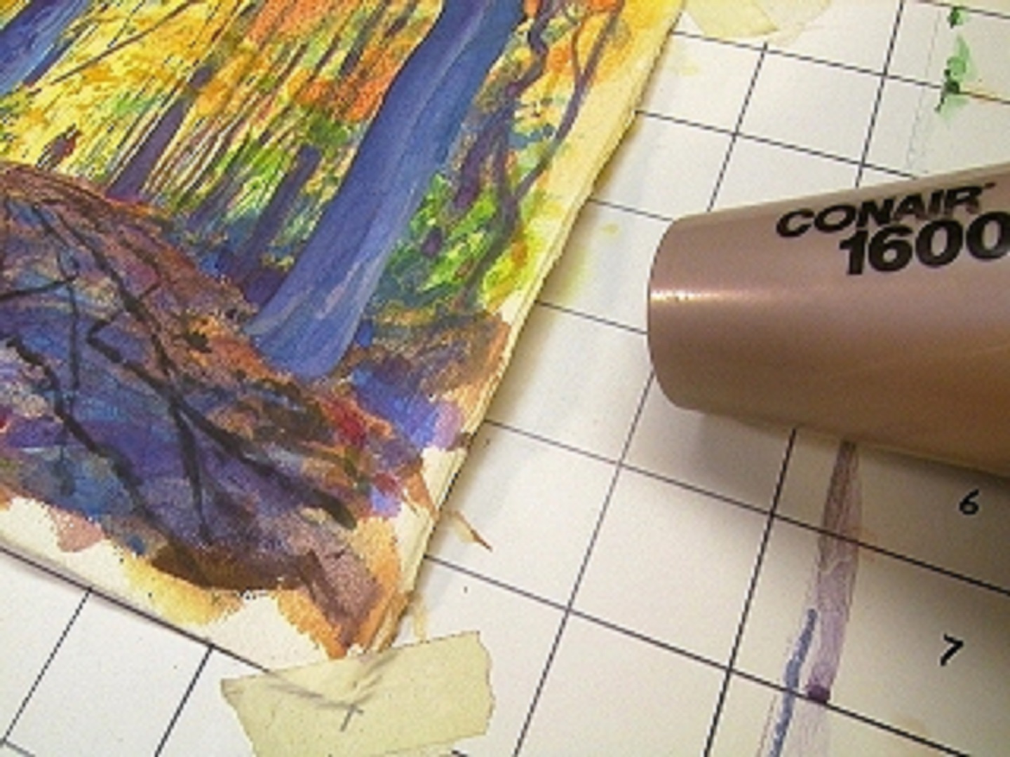 Techniques For Using A Blow Dryer To Dry Paintings Quickly - Beebly's  Watercolor Painting