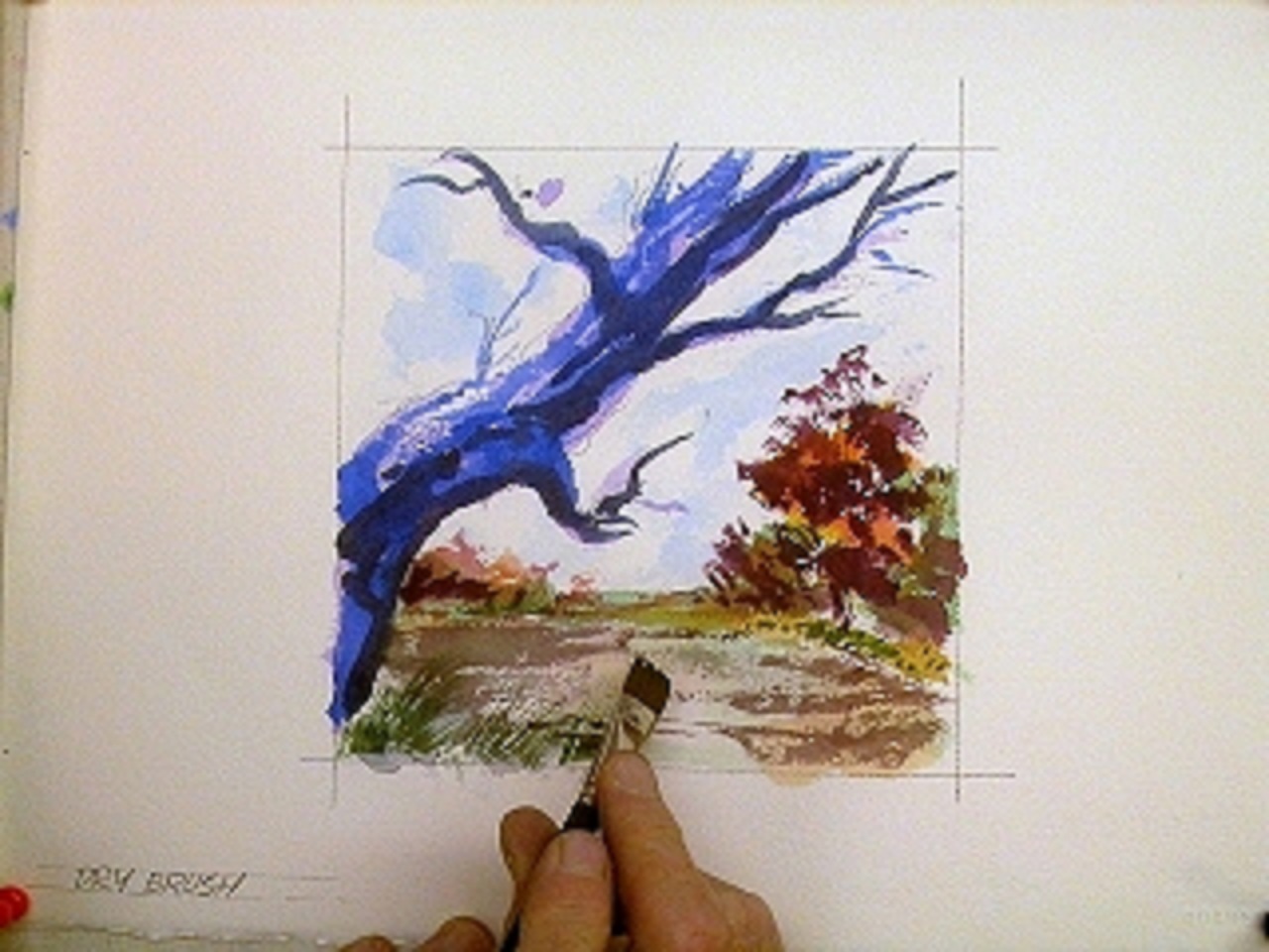 All About Drybrush Technique For Watercolor With Cherry Painting Mini –  Greenleaf & Blueberry