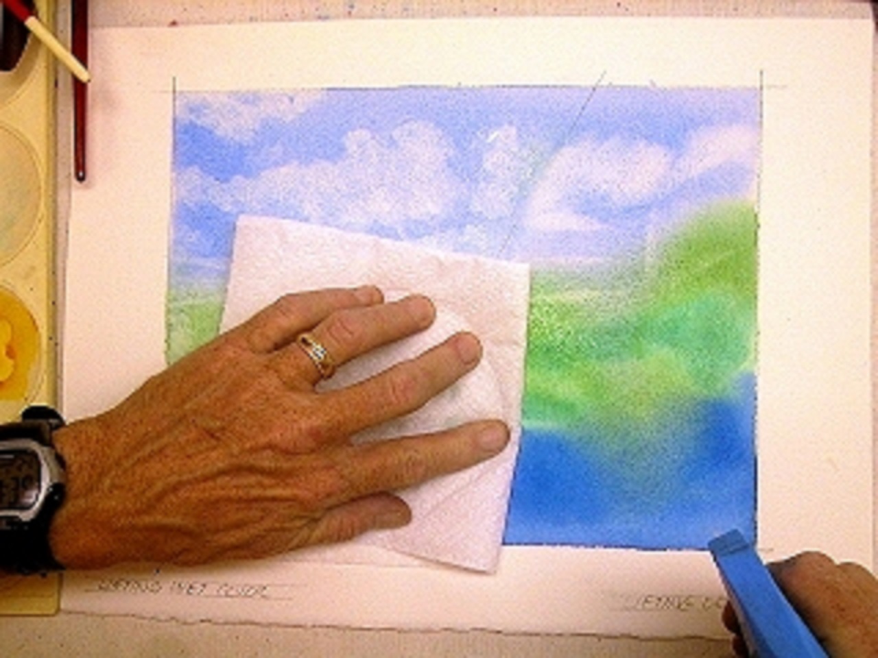 How to remove a sheet from a watercolor block properly so it doesn