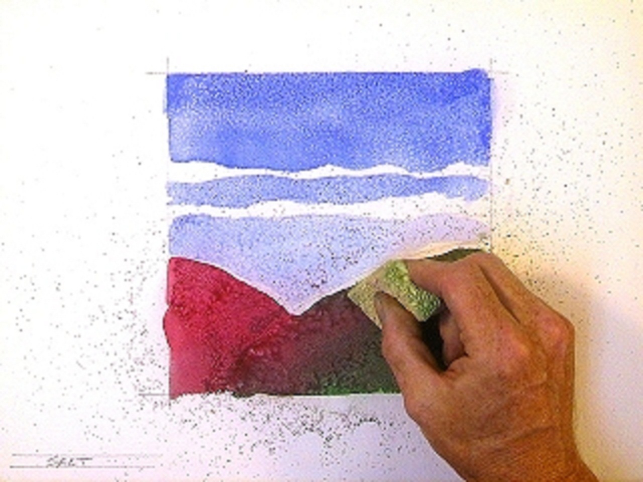 using-salt-for-texture-beebly-s-watercolor-painting