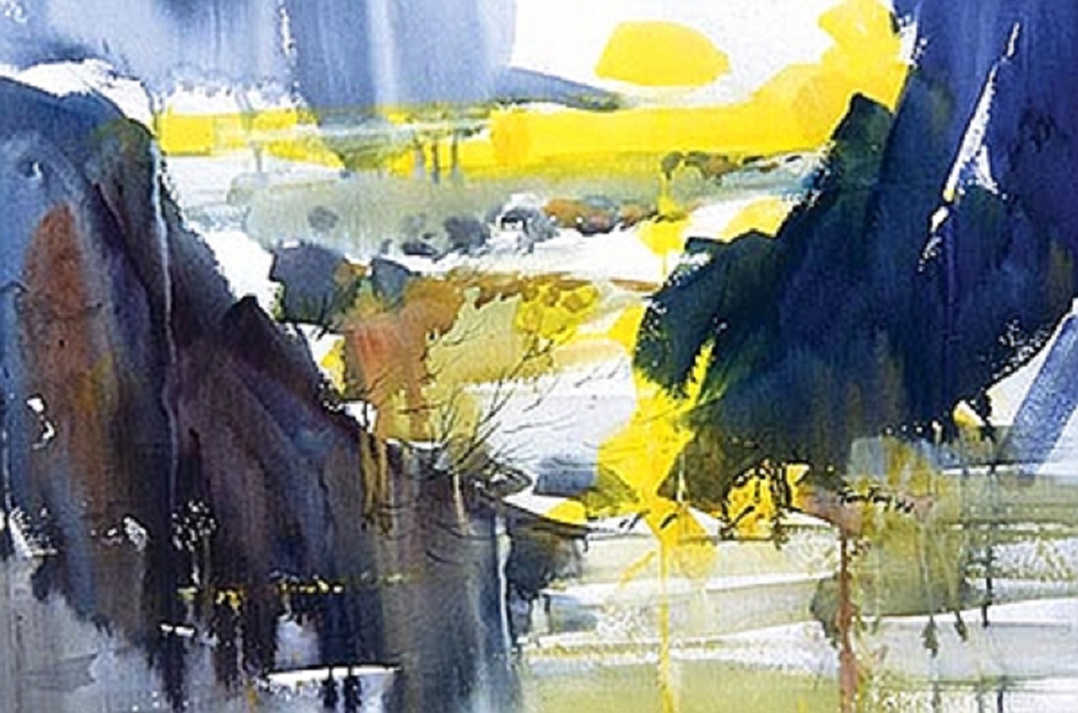 "Valley of Light" 22" x 30" Watercolor © Tom Fong