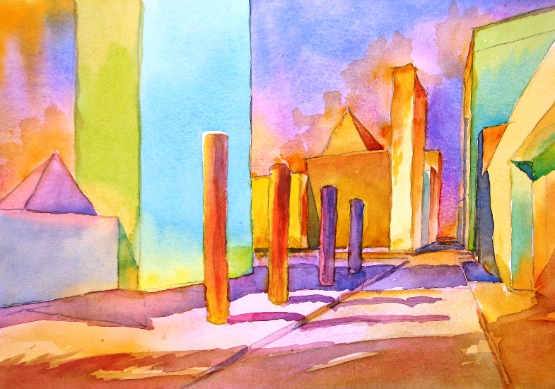 Painting Light and Shadow in Watercolor