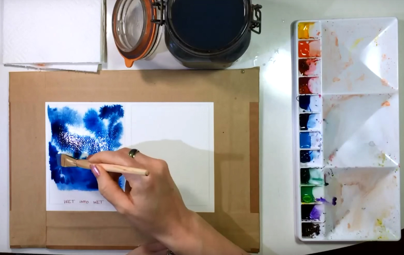 Watercolor Painting Ideas for Beginners, Wet in Wet Technique