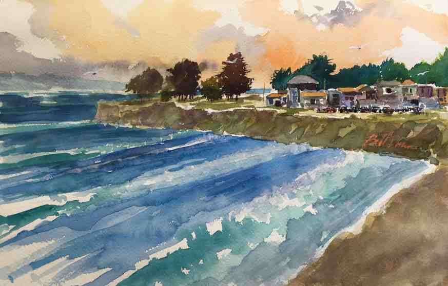 Watercolor Techniques For Painting A California Coastal Scene