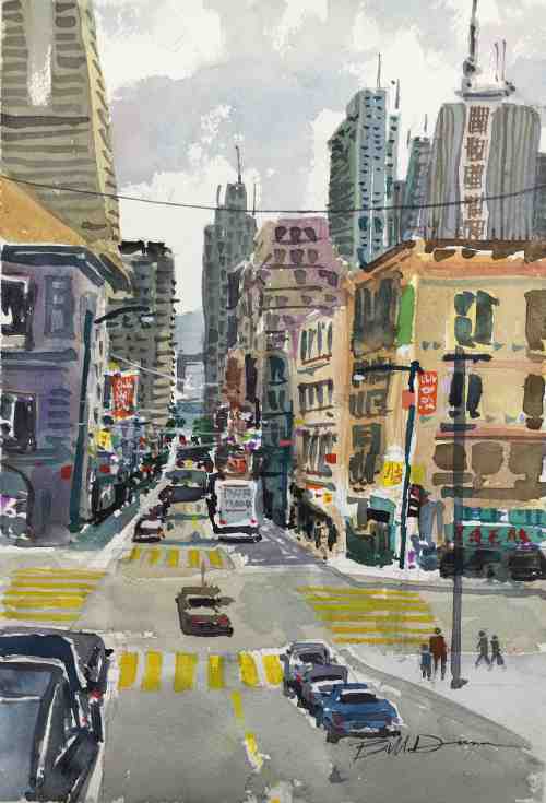 How To Paint A Busy City Scene