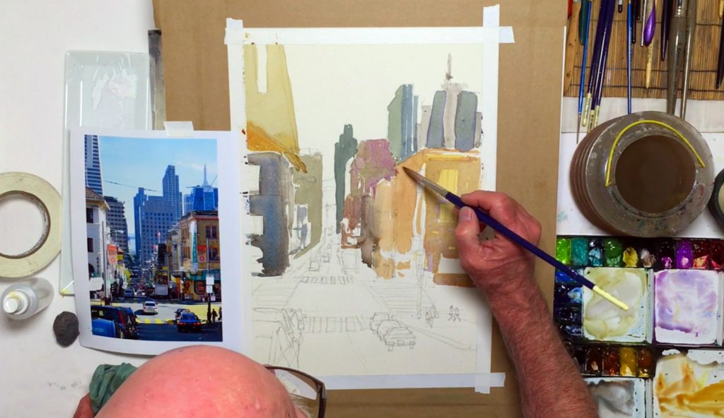 Painting more layers to the city landscape