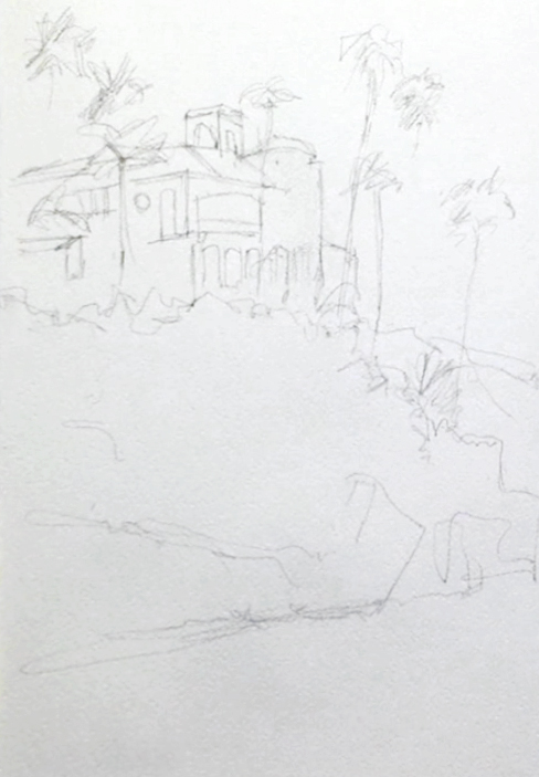 seaside-villa-scenic-painting-ideas-sketch