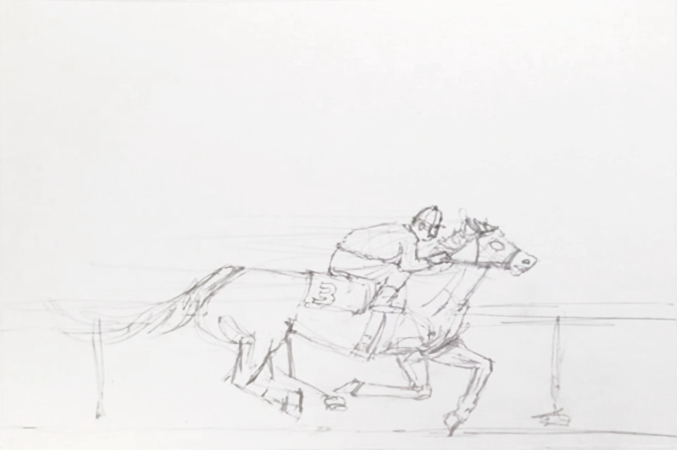 easy-watercolor-horse-secretariat-sketch