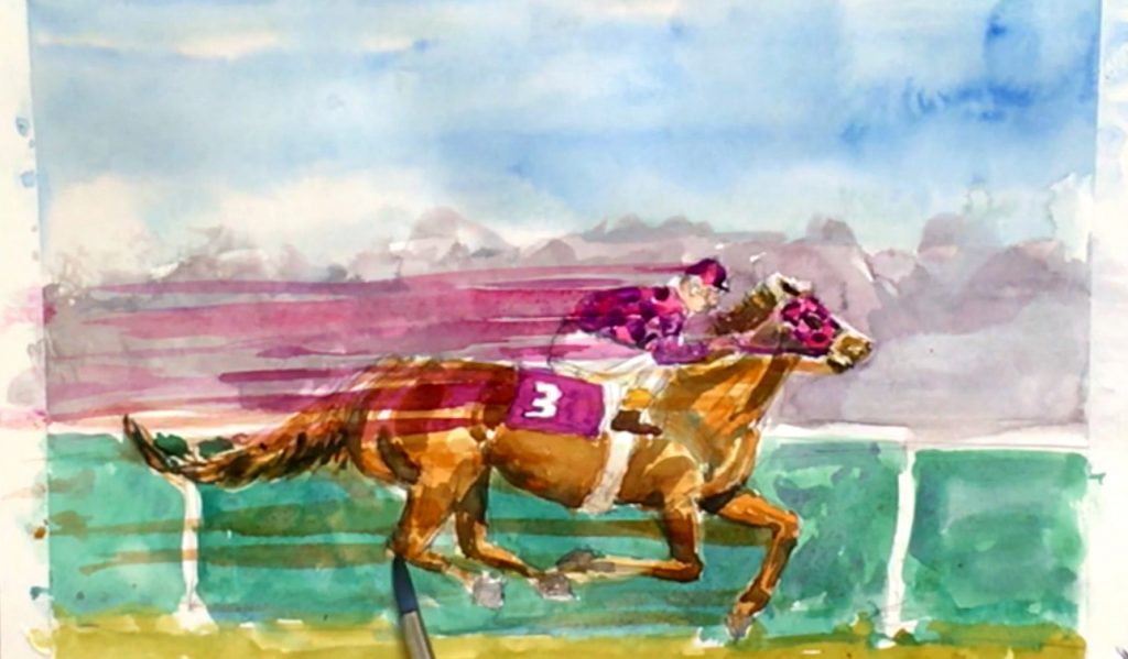 easy-watercolor-horse-secretariat-step-10