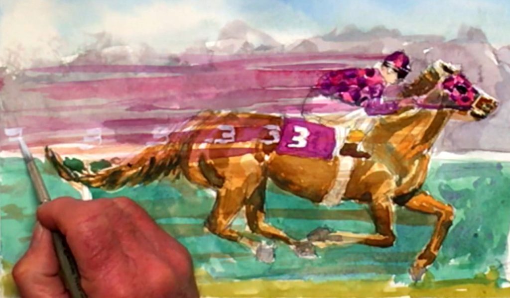 easy-watercolor-horse-secretariat-step-11