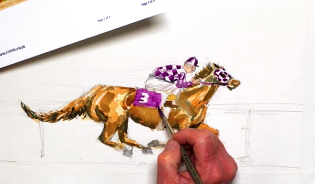 easy-watercolor-horse-secretariat-step-6