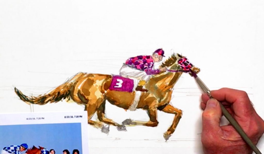 easy-watercolor-horse-secretariat-step-7