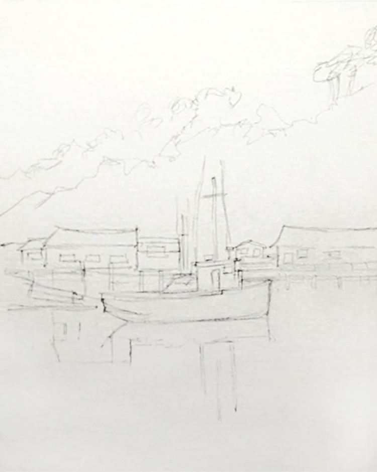watercolor-sailboat-fort-bragg-sketch