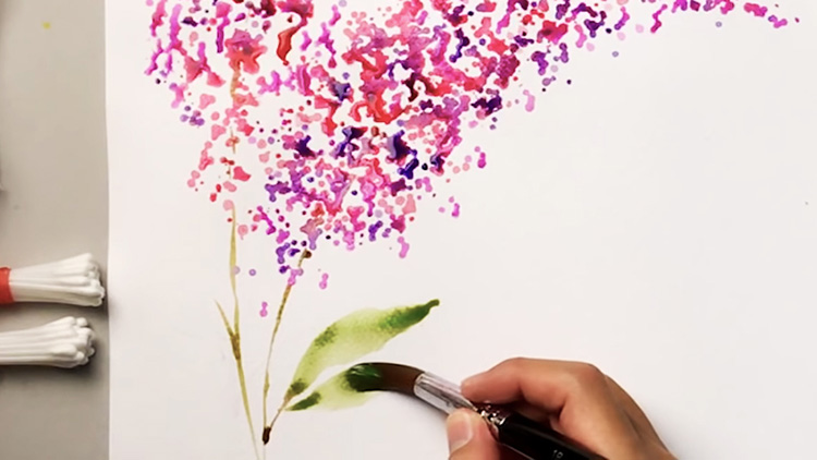 HOW TO PAINT FLOWER STEMS 🌸 Watercolor Techniques and Tips for Beginners 