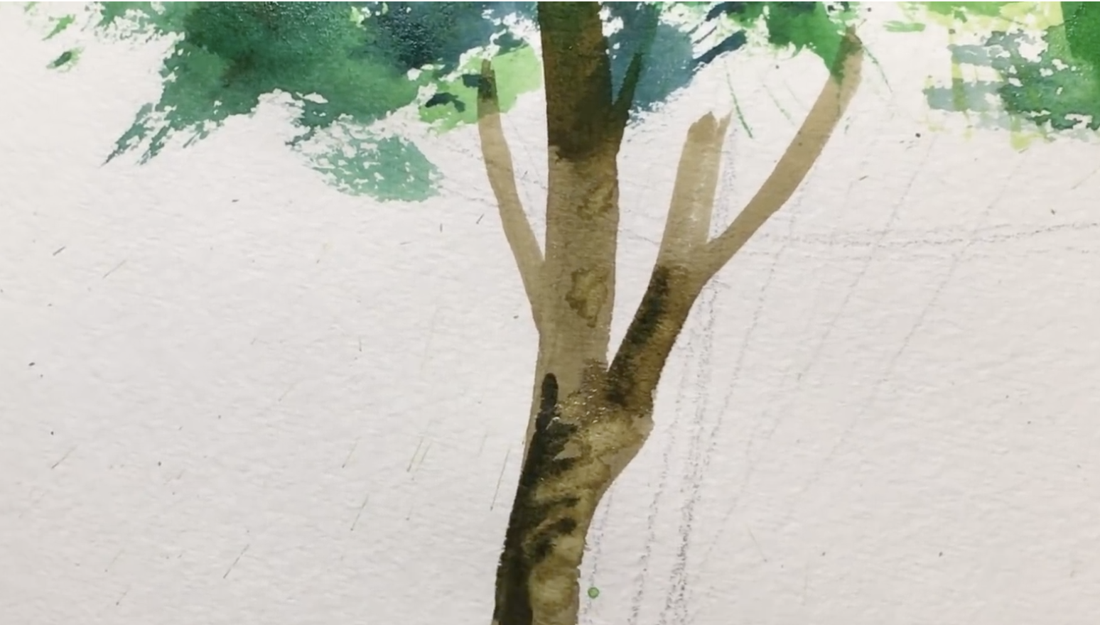 4 Watercolor Techniques For Painting With A Fan Brush - Beebly's Watercolor  Painting