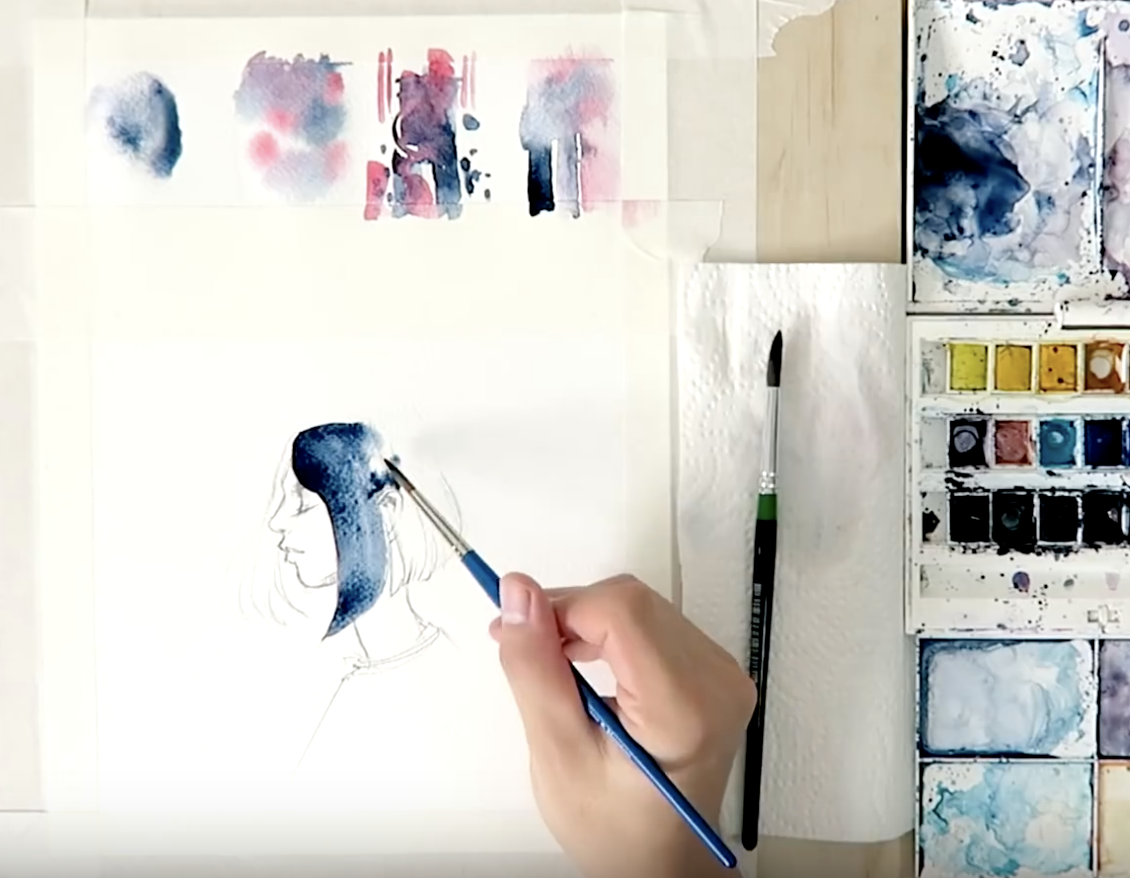 Watercolor lesson – Priming Method 3 easy steps