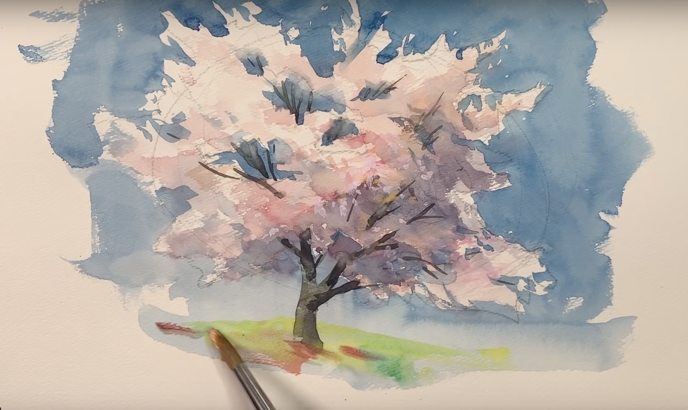easy-watercolor-techniques-painting-japanese-flowers-within-5-minutes - STEP 8_revised