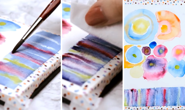 How to paint a candle in easy steps with watercolor 