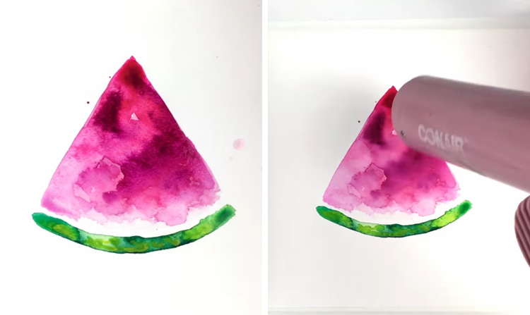 watermelon-watercolor-painting-step-5