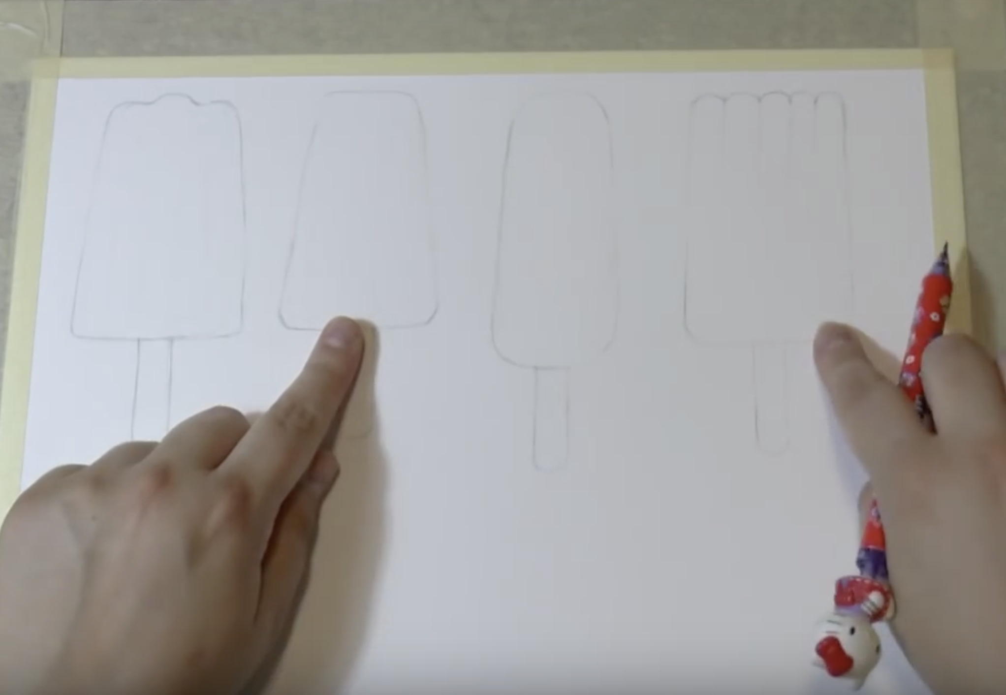 easy-watercolor-ideas-techniques-how-to-paint-a-watercolor-popsicle - Step 2