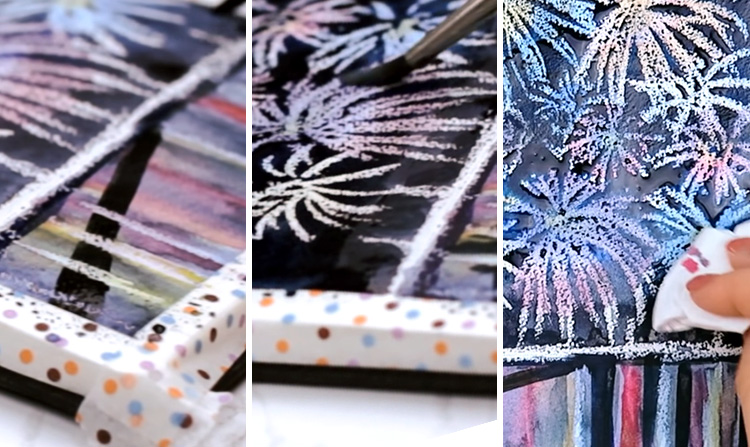 fireworks-watercolor-resist-step-7 watercolor resist
