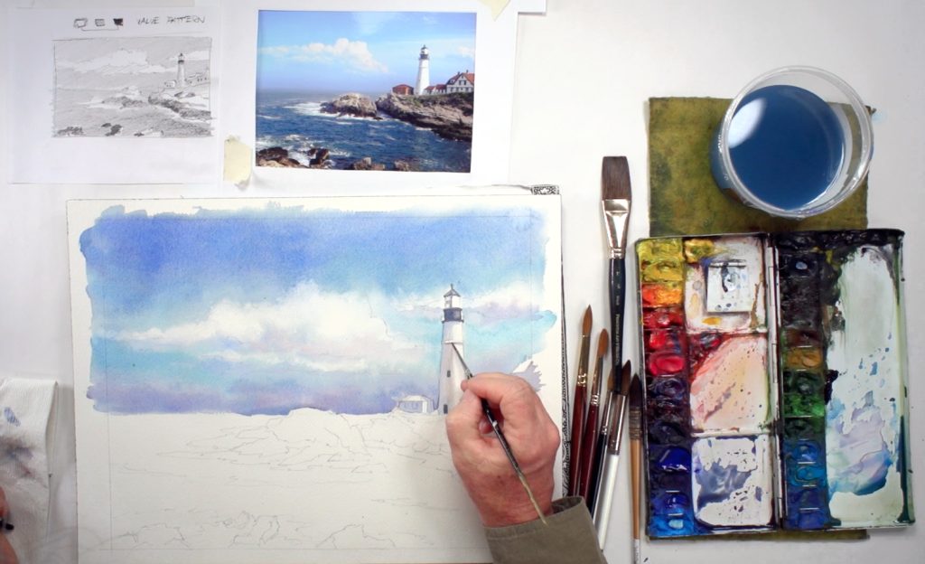 seascape-lighthouse-6 How To Paint A Seascape