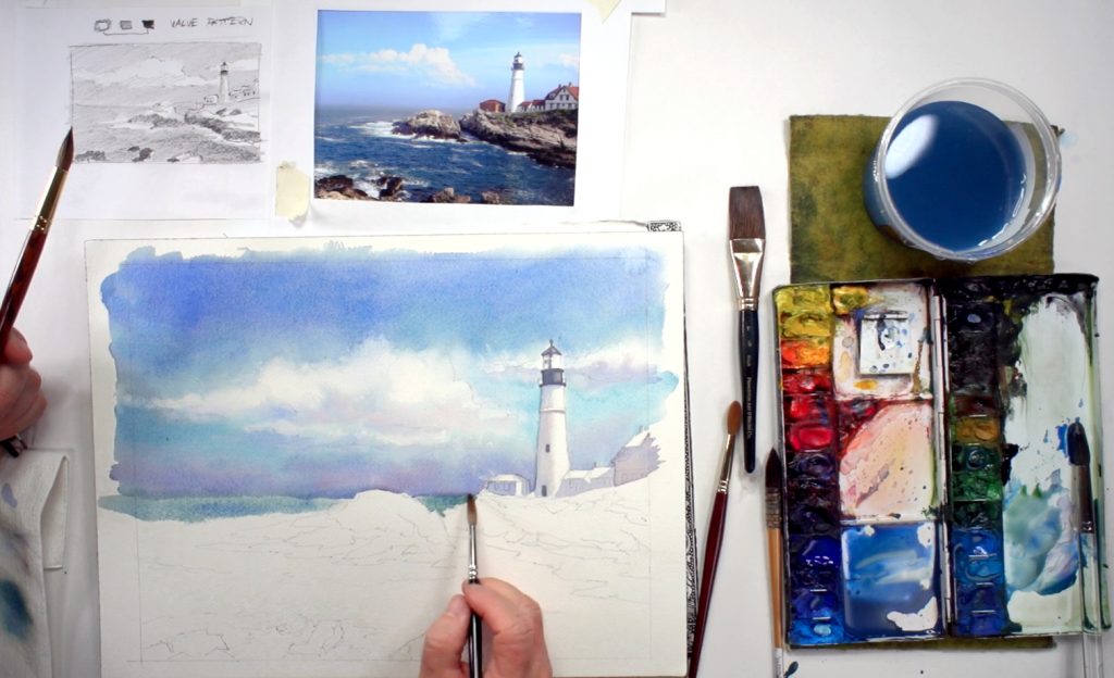 seascape-lighthouse-7 How To Paint A Seascape