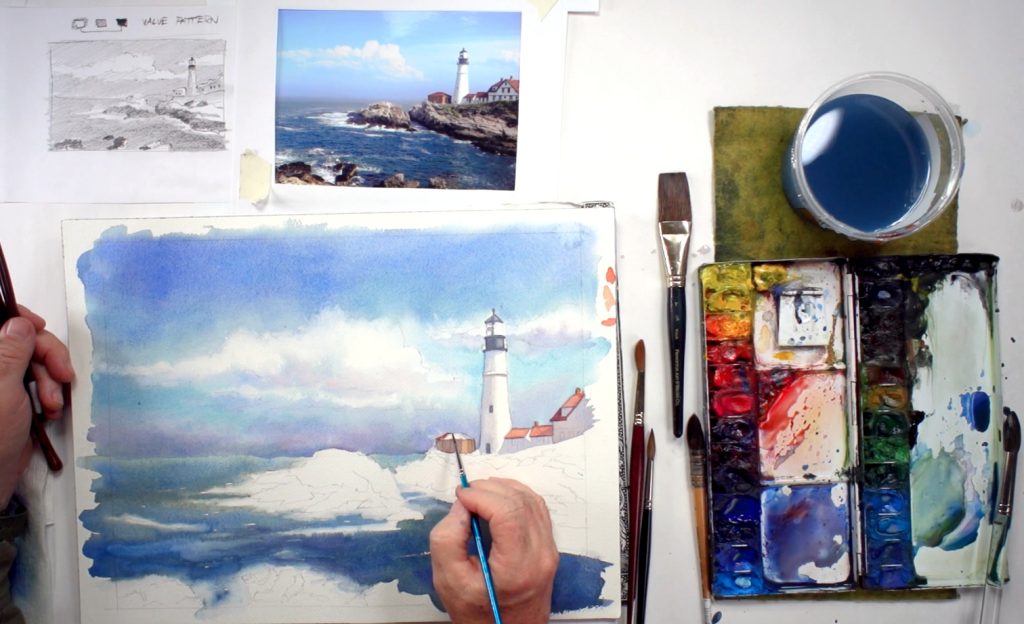 seascape-lighthouse-9 How To Paint A Seascape