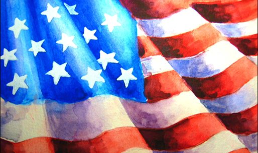 watercolor-american flag featured-image4 Watercolor American Flag
