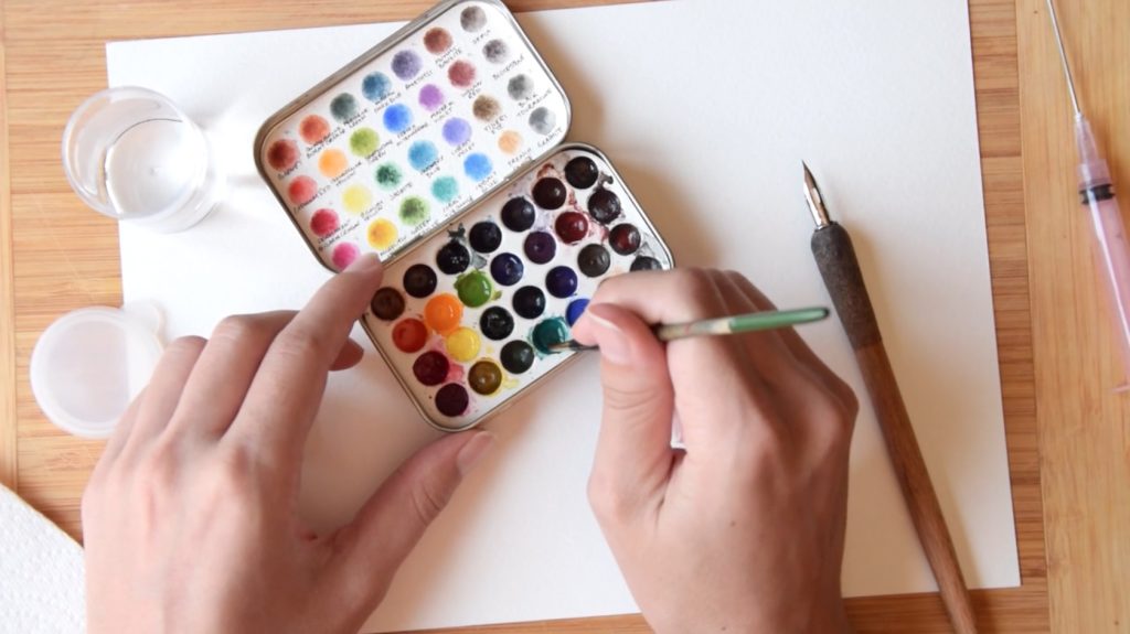 watercolor calligraphy 1