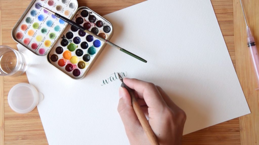 watercolor calligraphy 3