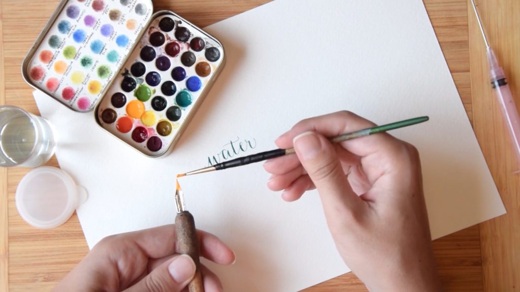 watercolor calligraphy 4