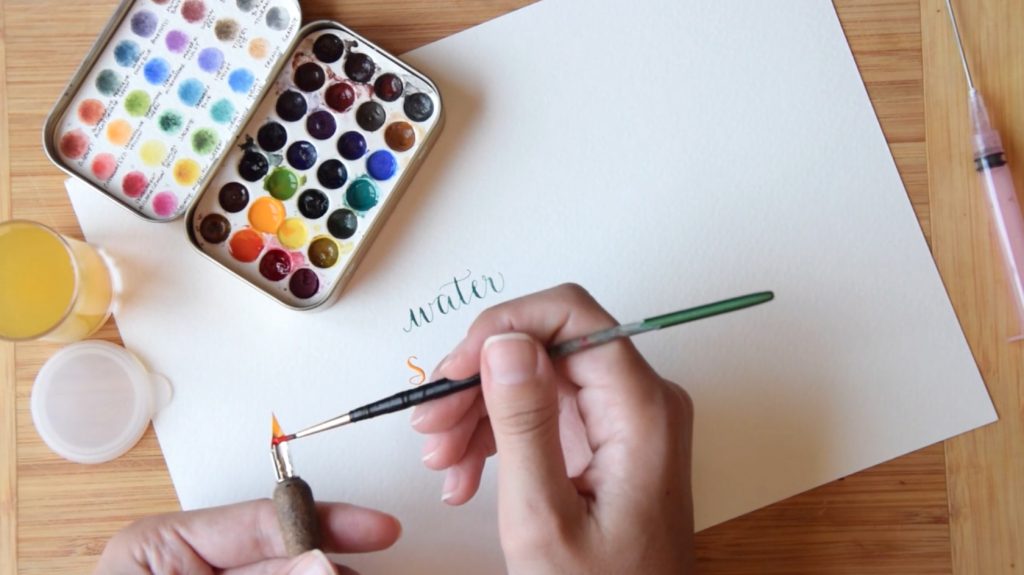 watercolor calligraphy 5