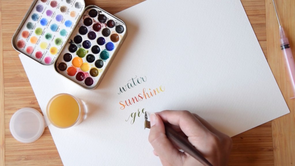 watercolor calligraphy 8