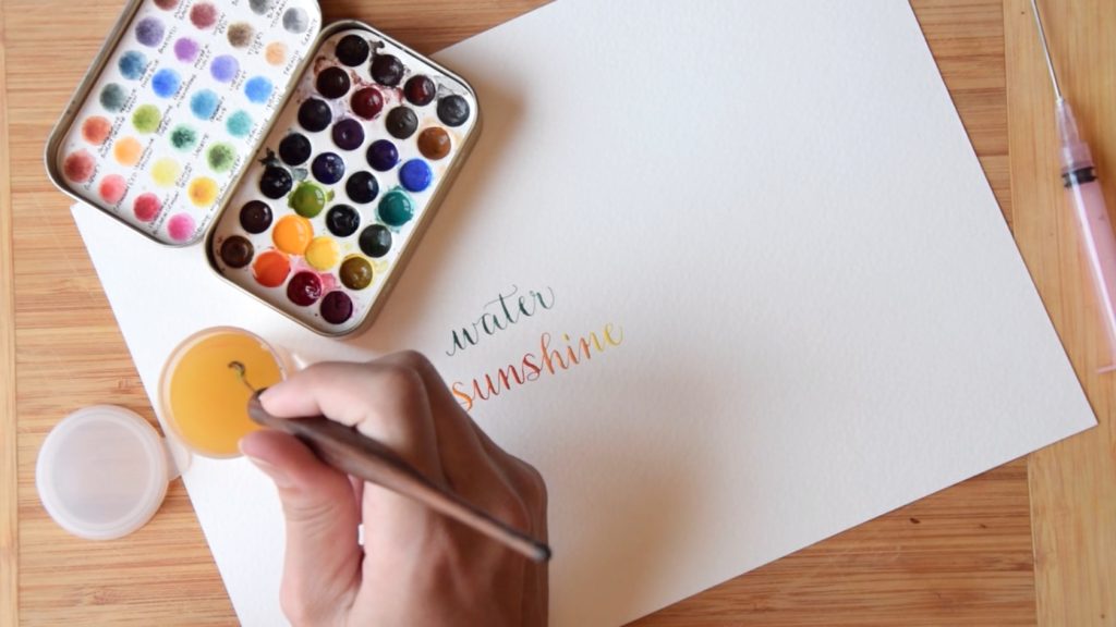 watercolor calligraphy 9