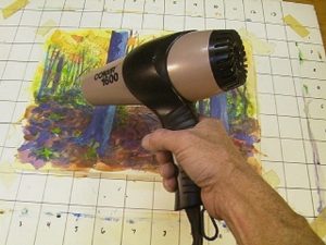 dry paintings quickly