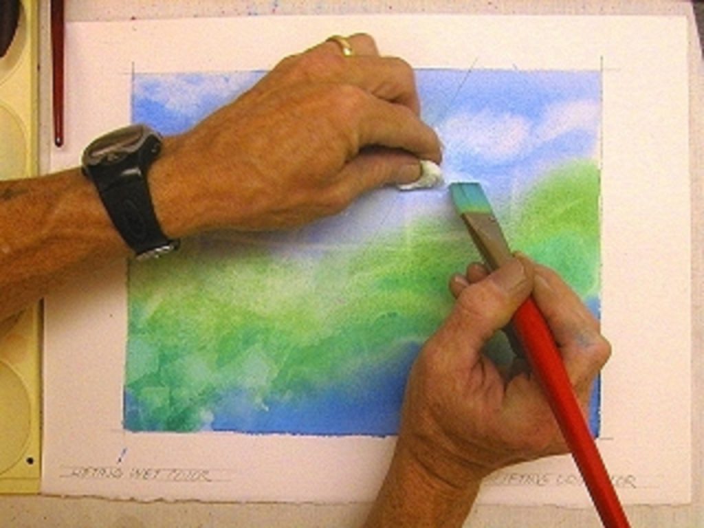 how to remove watercolor paint