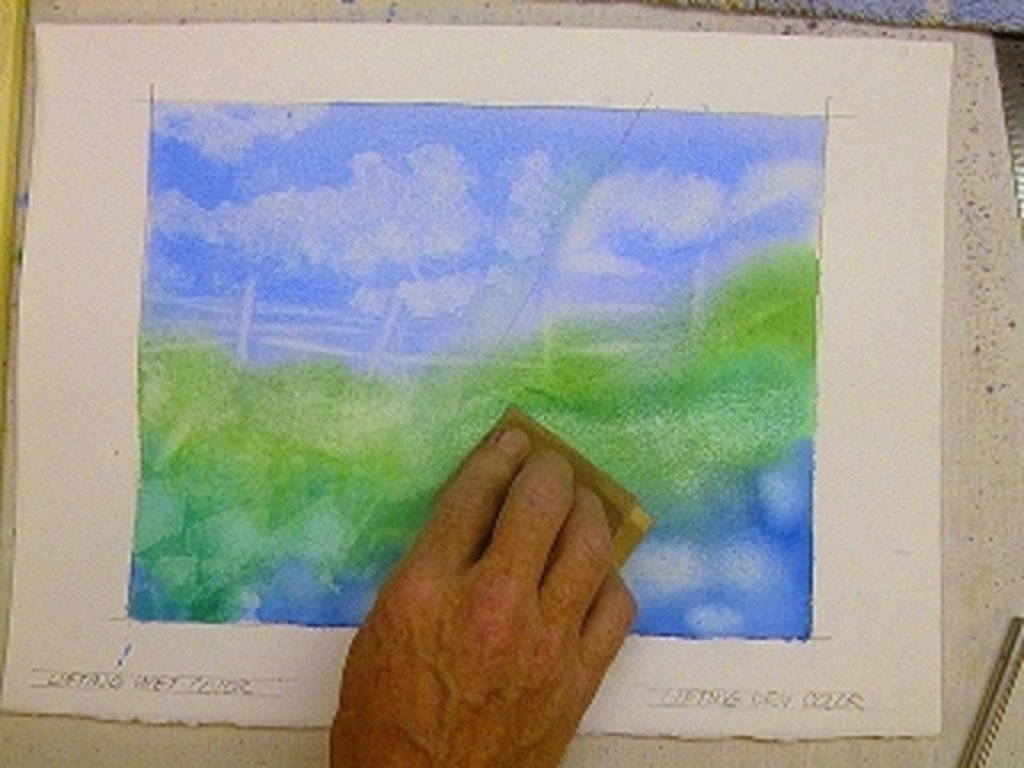 how to remove watercolor paint
