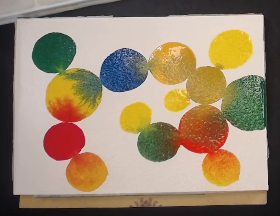 Circles painting tips with Mari Watercolor drills circles