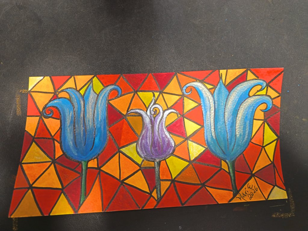 Stained glass tulips FINISHED