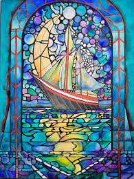 stained glass 2 jewel tones stained glass Stained Glass Watercolor