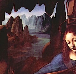 Leonardo da Vinci's Aerial Perspective Leonardo, The Virgin of the Rocks (detail), 1491-1508 Photo © The National Gallery, London