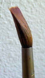 If left soaking too long the bend gets "set" and the hairs of your brushes can begin to look like a bad case of bed head. Over time this can permanently damage the shape and functionality of your brush.