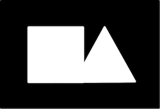 Light Shape on a Dark Background
